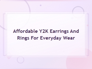 Affordable Y2k Earrings and Rings for Everyday Wear | Shop Cute 2000s Jewelry